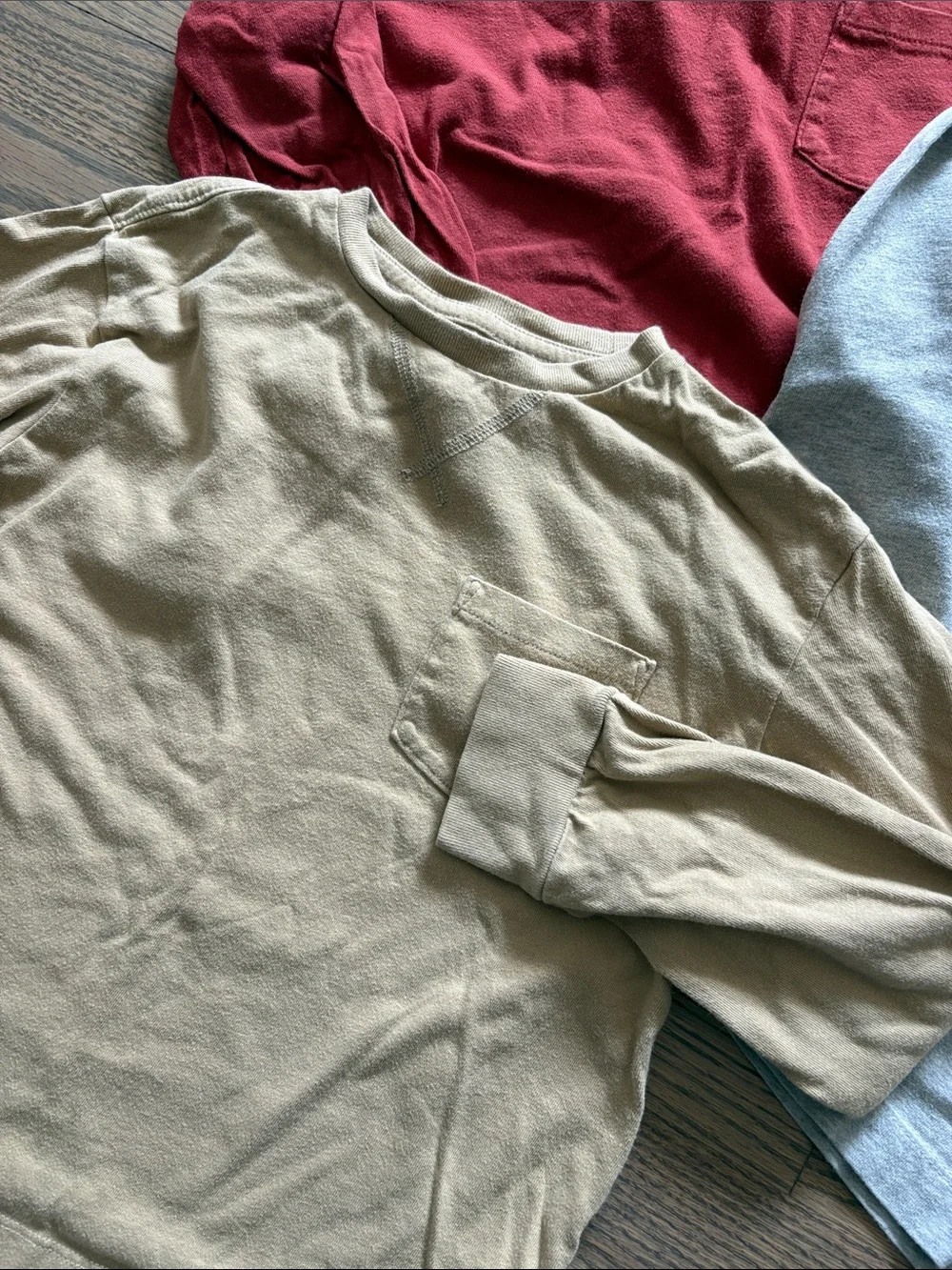 GAP organic long sleeve pocket tee bundle